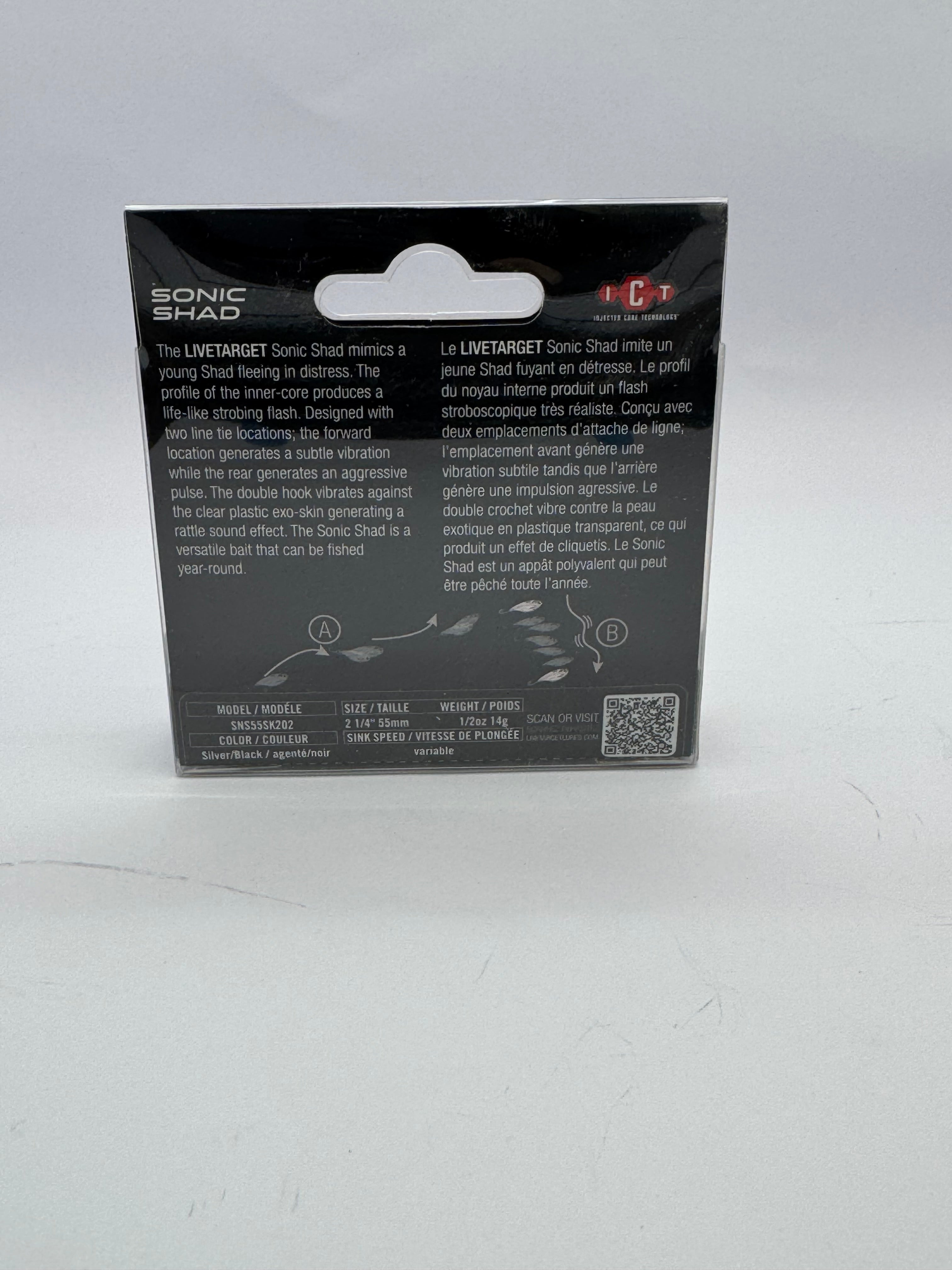 LIVE TARGET 1/2 OZ SONIC SHAD