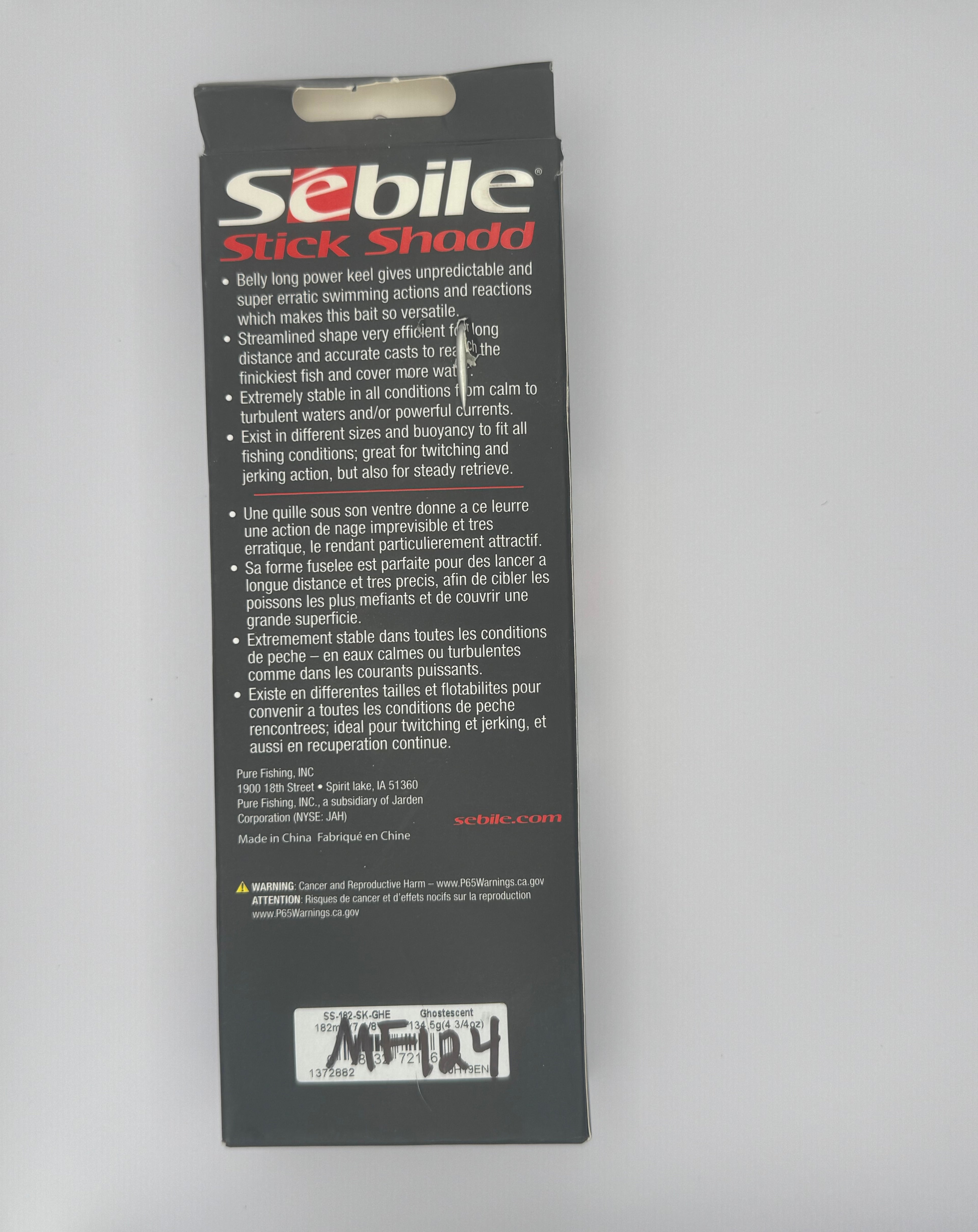 Sebile Stick Shad 182 Ghostescent