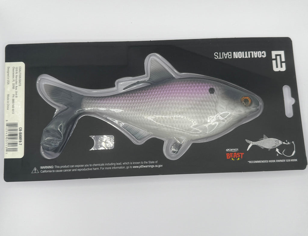 Coalition baits BAMF 8" Purple Silver Shad Swimbait